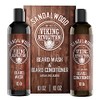 Beard Wash & Beard Conditioner Set w/Argan & Jojoba Oils