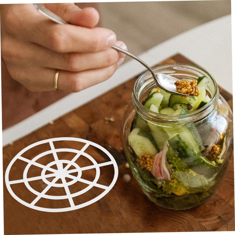 GRIRIW 10pcs Pickled Vegetables Press Food Jar Press Plate for