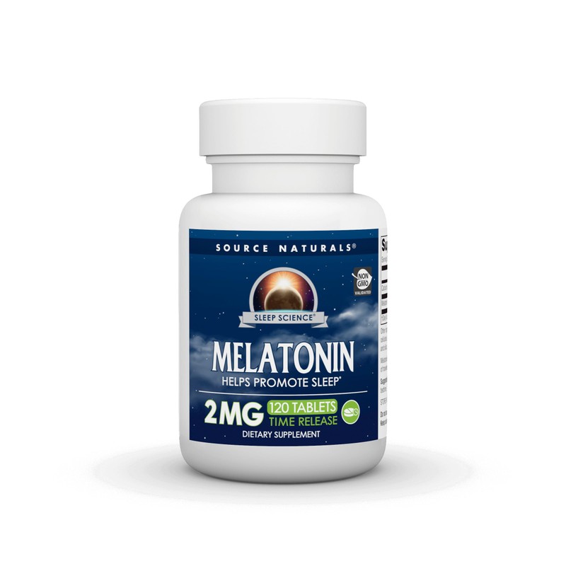 Source Naturals Melatonina Liberada Tiempo 2 mg - 120 Tabletas