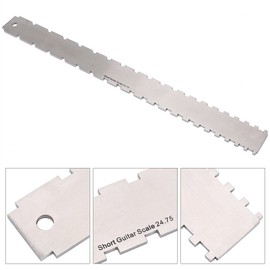 16.53 x 1.45 inch Practical Notched Fret Board Straight Edge Luthiers Tool for Guitars Neck Leveling