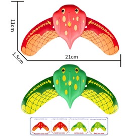 Pack of 2 Water Fish, Underwater Glider, Summer Pool, Beach, Swimming, Diving Toy, Underwater Beach, Devil Fish Summer Pool Beach Swimming Diving Toy