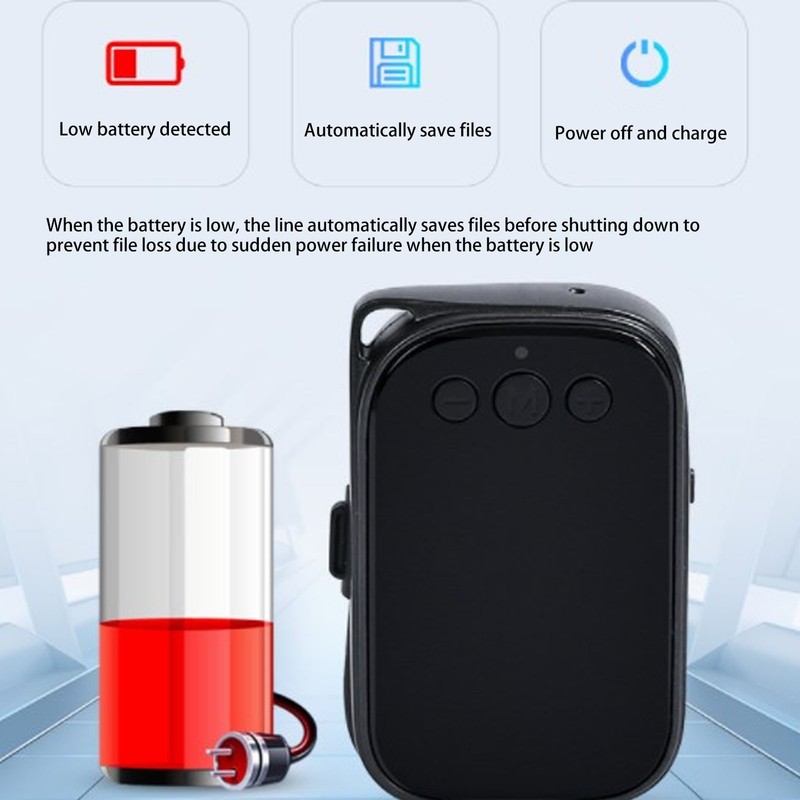 Magnetic Voice Activated Recording Device DSP Noise Cancellation Portable Voice
