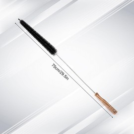 Lyreh Radiator Cleaning Brush, 29.5in, Metal & Wood, Black, Soft & Flexible Bristles