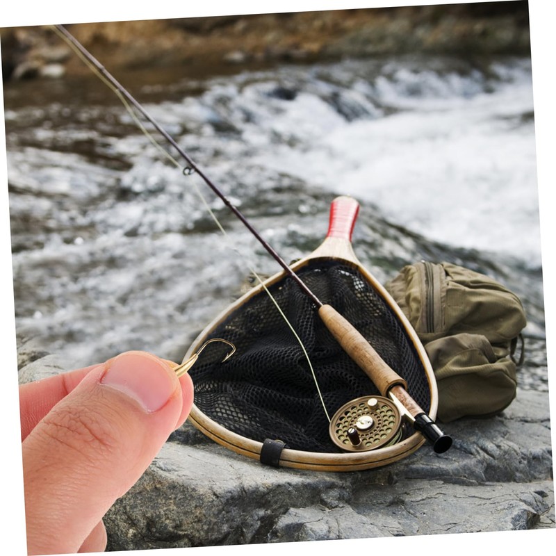 BESPORTBLE 3pcs Fish Hook Long Shank Offset Hooks for Catfishing