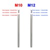HALIGATE Brushed Nickel M10 Threaded Extension Rod for Pendant Light,