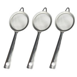 3 Pcs Mini Sieve, Tea Strainer Fine Mesh, Small Sieve Fine Mesh, Stainless Steel Tea Strainer for Loose Tea,Coffee, Spices,Kitchen Sifter, Easy to Clean,Loose Tea Strainer