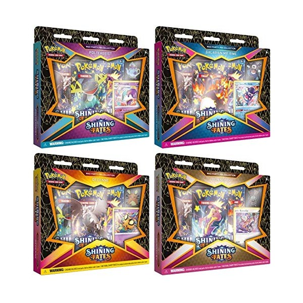 Pokémon TCG: Shining Fates: Mad Party Pin Collection Set of 4