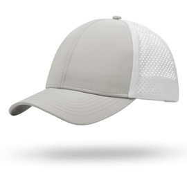XXL Hats for Men Big Head, Mens Quick Dry Cap, XXL Golf Hats, Adjustable Sports Performance Sun Hat for Women (23.6"-25.6") (US, Alpha, One Size, XX-Large, Light Grey+White)