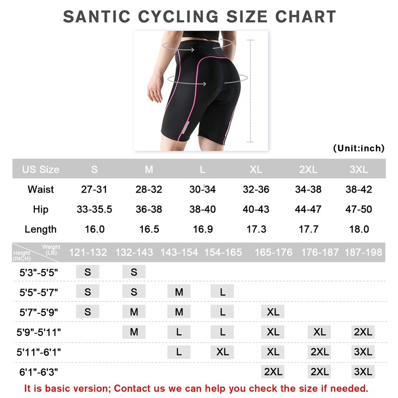 Santic Pantalones Cortos de Ciclismo para Mujer Acolchados con Acolchado