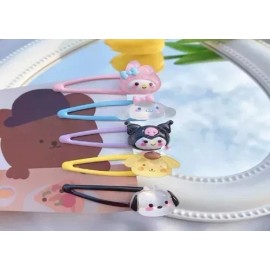 ANNA SUN Pack 10 Pasadores Sanrio Melody Kuromi Pochacco Cinnamoroll
