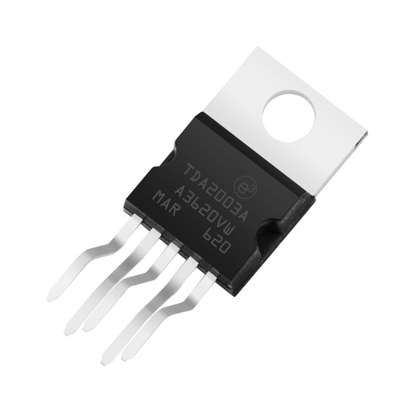 Chanzon TDA2003 TO-220-5 Audio Power Amplifier Transistor, Non-Polarized (Pack of