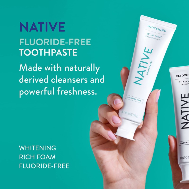 Native Toothpaste Made from Naturally-Derived Cleaners and Simple Ingredients That