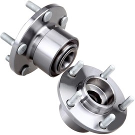 ANGLEWIDE(2-Pack) Left+Right+Front Wheel Hub Bearing Assembly with ABS Sensor 5 Lugs Fits for 2004-2005 for Mazda 3 GS 2.0L,2004-2005 for Mazda 3 GT 2.3L Replacement OE 513211