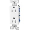 EATON TR1107W Duplex Receptacle, White