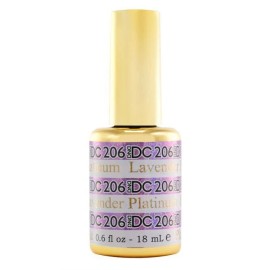 DND DC Platinum Soak Off Gel Polish 206 Lavender 0.6oz