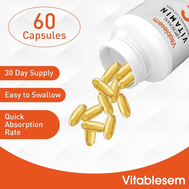 Liposomal Vitamin C Capsules 2000MG (3 Pack) - High Strength