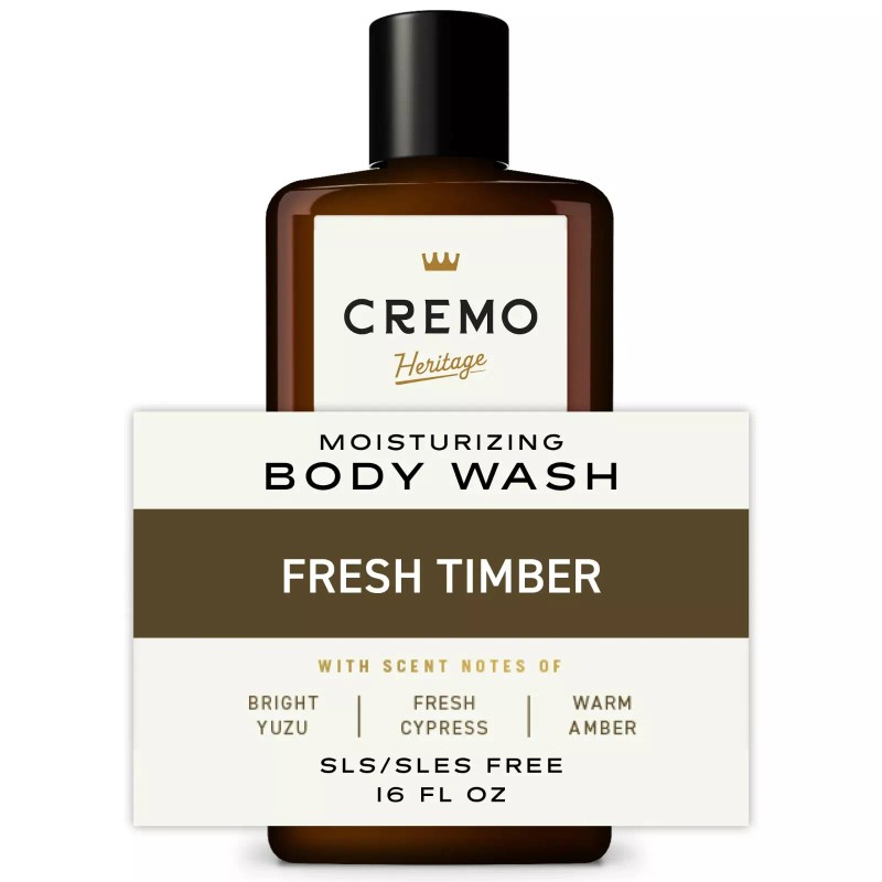 Cremo Heritage Moisturizing Body Wash, Fresh Timber Scent, 16 fl
