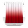 Burgundy Ombre Shower Curtains for Bathroom Fabric Bathroom Curtain Weights