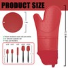 Oven Mitts with Heat-Resistant Hot Pads and Five Silicone Spatulas