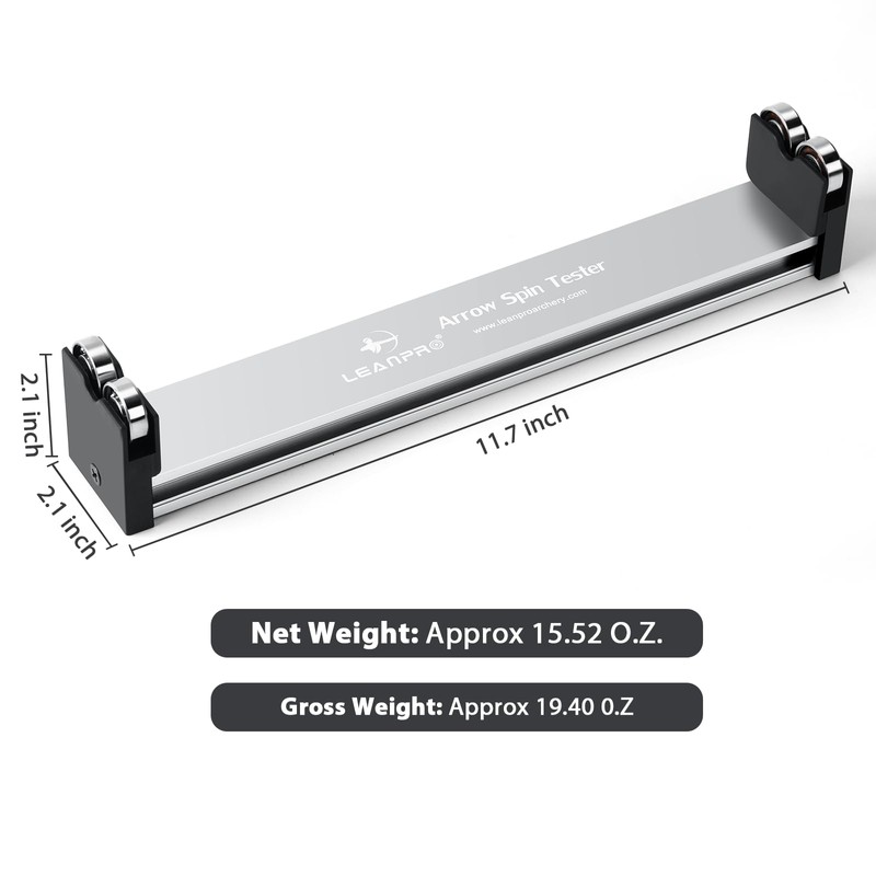 LEANPRO Arrow Spine Tester for Shaft Straightness,Vane Tuning and Broadhead