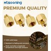 4PCS RV Propane Hose Adapter 1/4" Female NPT x 1/4"
