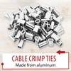 Mandala Crafts 1/16 Cable Crimps Kit - 200 1.5mm Aluminum