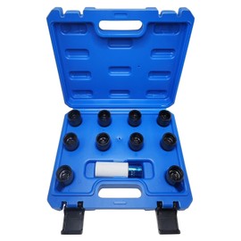 JEUCLEL 11PCS Wheel Locking Nut Key Kit Compatible with Toyota Models, Lexus, Tacoma, Wheel Lock Nut Socket Adapter Set, Wheel Anti-Theft Lug Nut Removal Tool, Anti-Theft Screw Remover