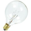 Bulbrite Incandescent G16.5 Candelabra Screw Base (E12) Light Bulb, 15
