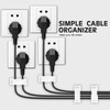 40 Stück Stark Kabel Organizer Selbstklebend Selbstklebende Kabel-Clips Kabelhalter Selbstklebend