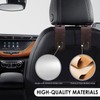 Foribyw 2Pcs Car Headrest Hooks,360° Rotating Car Seat Hook, Universal