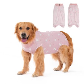 DoggieKit Dog Surgery Recovery Suit,Dogs Recovery Suits for Female and Male,Dog Surgical Suit,Surgical Vest for for Small Medium Large Dogs (Pink-rabbit, XL)