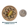 Atomic Taco Patrol Patch - 2" Diameter Round Embroidered Patch