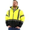 Majestic 75-1383/L High Visibility Yellow 8-in-1 Waterproof Jacket, Large