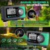 RESTMO 4-Zone Sprinkler Timer, Brass Inlet Programmable Water Timer for