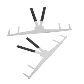 FRCOLOR Professional Eyebrow Mapping Tool 3-point Ruler Stencil for Balanced Brows