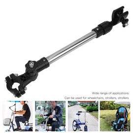 Bike Umbrella Mount Holder, Adjustable Height Bike Umbrella Frame Stand, Stainless Steel Umbrella Connector Holder for Wheelchairs, Biycle, Stroller, Trolleys, Easy to Mount Dismount