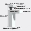 Adjustable Wood/Glass Shelf Bracket, Shelf Support Clamp Corner Brace for