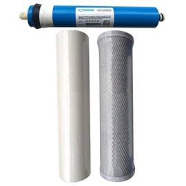 Reverse Osmosis 3 Stage RO Unit Replacement Pre Filters Including Membrane (75gpd Membrane)
