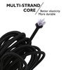 20 Meter 2.5mm Black Nylon Elastic Cord String Round Stretch