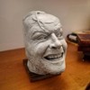 Bookends Sculpture of Luminous Bookend - Library Here?s Johnny Sculpture