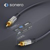 sonero® Premium 10,0m Cinch Kabel, 1x Cinch Stecker auf 1x