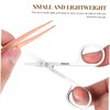 NOLITOY Sets Essential Eyebrow Tweezers Portable Trimming Clamp for Brows