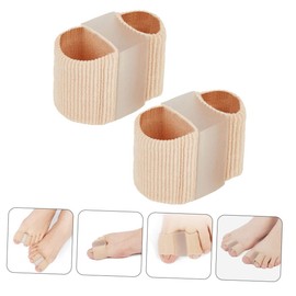 PACKOVE 6pcs Toe Separator for Hallux Reusable Gel Toe Spacers Comfortable Foot Alignment Relief for Day Night Use Skin Tone Color