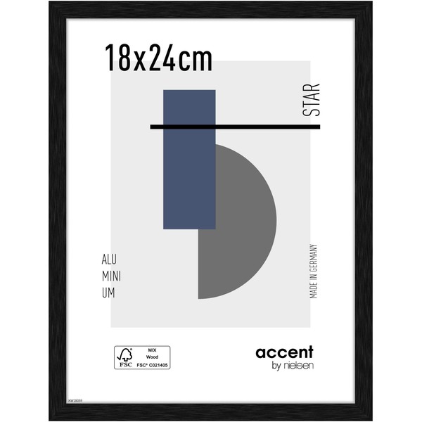 accent by nielsen Picture Frame, 18 x 24 cm, Aluminium,