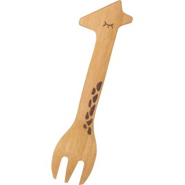 rattan craft animal spoon giraffe treat fork