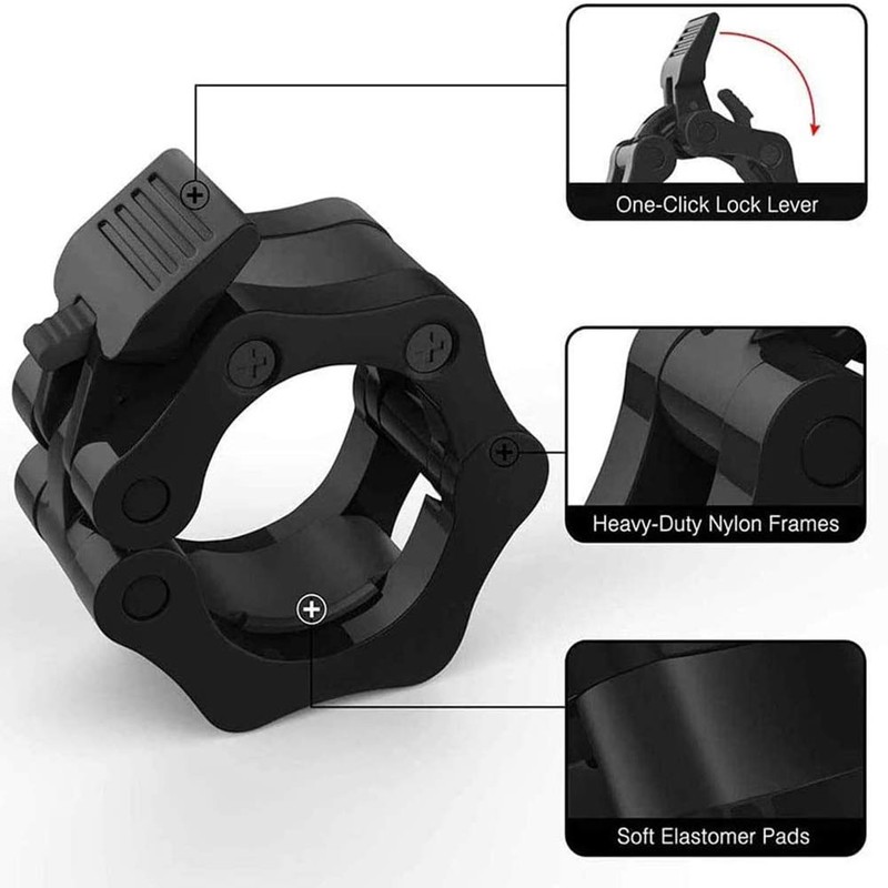 Tioamy Barbell Clasps Clasp Barbell Collars Spring Clasps Dumbbell Clamps