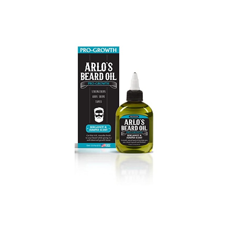 Arlo's Pro Growth Beard Oil - Bergamot Juniper 2.5 oz.