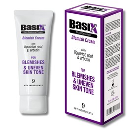 Basix Skin Defence Cream Blemish Cream with Liquorice and Arbutin for Fading Blemishes, Liver Spots and Uneven Skin Tone - 75ml