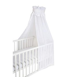 roba Baby Cot Canopy White 16% Cotton 84% Polyester 160 x 250 x 0.5 cm