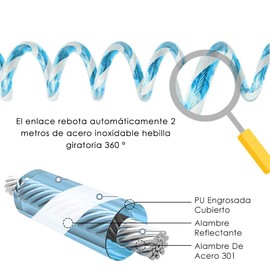 AUTOWT Pulsera de Seguridad para Niños, 2M Cinturón de Seguridad, Correa de Muñeca para Prevenir Perder a Los Bebés, Con Bloqueo de Seguridad y Visión Nocturna Reflexiva